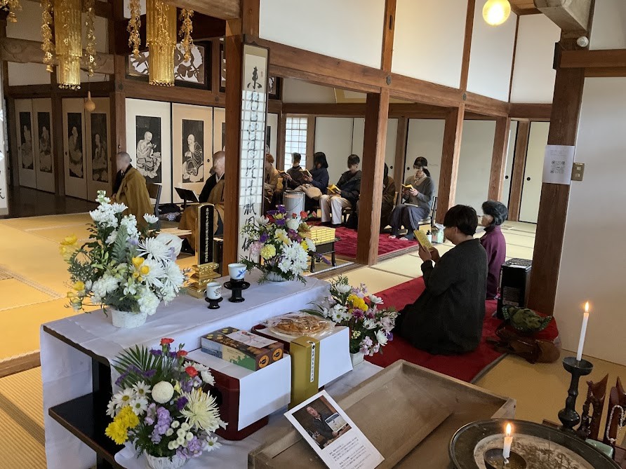 昨年の追悼法要の様子です。